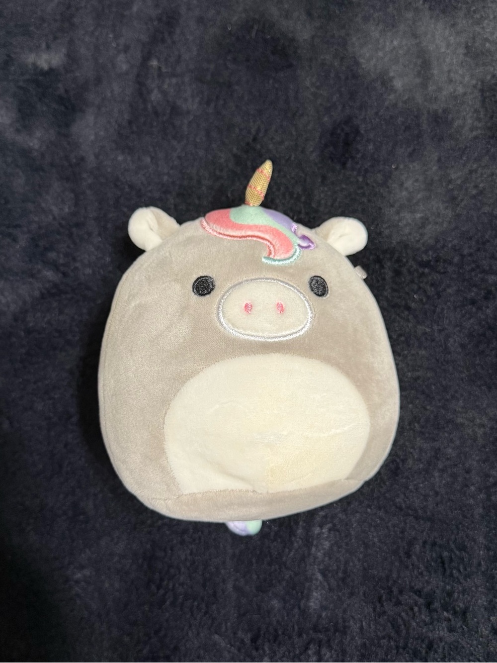 💖4/$25- Mini Unicorn Squishmallow Plush Gray Pastel Rainbow Stuffed Animal